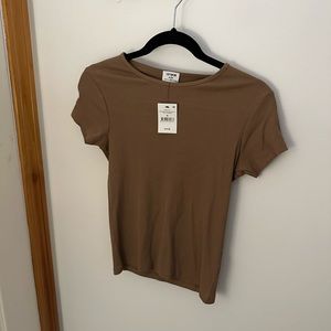 Cottonon Ribbed Short Sleeve Tee